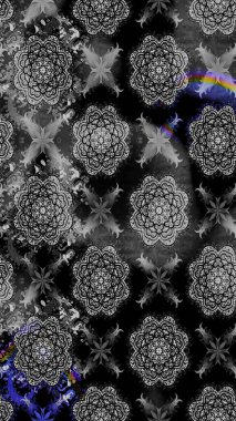 Manzaralı çiçek deseni. Çiçek kompozisyonu, el boyası, hassas şablon. Üst manzara, yumuşak gri renk tarzı. Sevgililer günü ve tebrik kartı konsepti için şık bir davet.