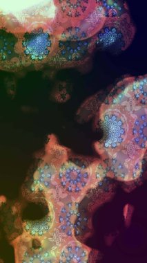 Gri renkli çiçekler. El çizimi çiçekli soyut çizim kalıbı. Raster illüstrasyonu.