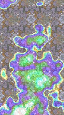 Suluboya etkisi. Botanik çizim kalıbı. Raster deseni. Organik elementler.