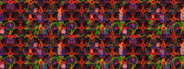 Küçük çiçekteki sevimli çiçek deseni. Raster illüstrasyonu. Siyah renkte çiçekler.