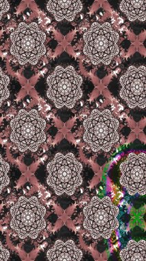 Renkli Bahar Teması eskiz kalıbı. Düz Çiçek Elementleri Tasarımı. Raster..