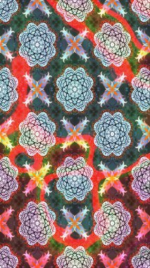 Yapraklı çiçekler ve doğal renklerde papatya çiçekleri. Eskiz arkaplan modeli. Raster - stok.