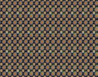 Çiçek buketleriyle klasik bir eskiz şekli. Raster illüstrasyonu. Siyah renklerde.