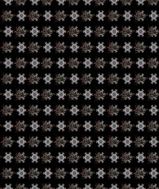 Elle boyanmış suluboya resim çizimleri, çiçekler ve bitkiler. Siyah renkte çiçekler.