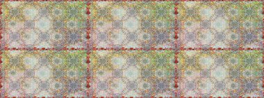 Gri ve nötr renklerde güzel bir tekstil. Raster illüstrasyonu. Çiçeklerle suluboya desenleri.