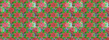 Güzel çiçek desenli küçük çiçek. Çiçekler, suluboya ile sorunsuz çiçek desenli. Raster desen.