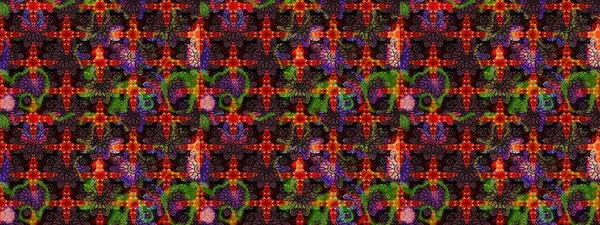 Küçük çiçekteki sevimli çiçek deseni. Raster illüstrasyonu. Siyah renkte çiçekler.