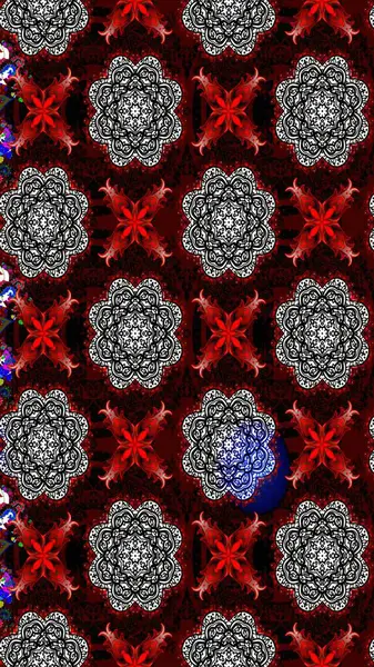 Çiçek deseni. Siyah renkte çiçek çizimi. Şatafatlı bahar bahçesi dokusu. Raster illüstrasyonu. Siyah renkte çiçekler.