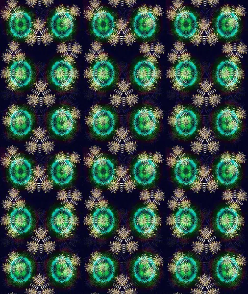 Parlak renkli fantezi çiçekleri, yapraklar, siyah renkli tomurcuklar. Suluboya el çizimi elementli çiçek çizimi deseni.