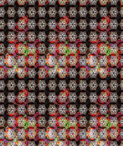 Raster illüstrasyonu. Kumaş, tekstil, duvar kağıdı baskısı için. Miles Fleur, süslü püslü bir süs. Eski usul. Tomurcukları papatya çiçekleri olan sevimli bir çiçek deseni. Taslak arkaplan.