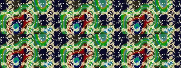 Moda baskıları için zarif bir şablon. Halk tarzı. Modern çiçek arkaplanı. Parlak renkli çiçekleri ve yeşil yaprakları olan harika bir çiçek deseni..