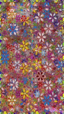 Kahverengi ve kırmızı renkte manzaralı çiçek deseni. Üst manzara, yumuşak stil. Çiçek kompozisyonu, el boyası, hassas şablon. Sevgililer günü ve tebrik kartı konsepti için şık bir davet.