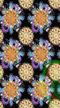 Şekil verilmiş çiçeklerle eskiz deseni. Süslü zentangle çizim dokusu, soyut çiçeklerle süslenmiş. Çiçek deseni duvar kağıdı, şablon dolguları ve web sayfası arkaplanı için kullanılabilir.