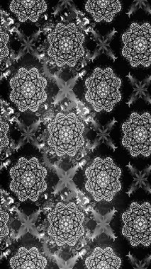 Küçük çiçekteki sevimli çiçek deseni. Gri renkli çiçekler. Raster illüstrasyonu.