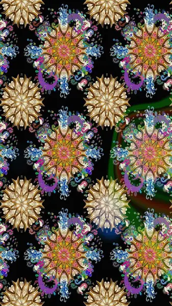 Çiçek buketleriyle klasik bir eskiz şekli. Raster illüstrasyonu. Siyah renklerde.