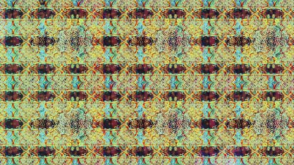 Tarafsız renklerde etnik çiçeklerle süslenmiş zarif bir eskiz. Asya Tekstil 'inde Raster Çiçek İllüstrasyonu.