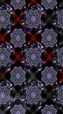 Çiçekli karalama şeklinde Raster çiçek deseni. Nazik, narin çiçek arkaplanı. Siyah renkte çiçekler.