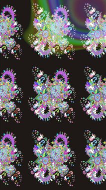 Güzel kumaş deseni. Güzel suluboya yaz çiçekleri deseni..