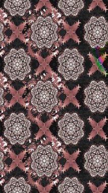 Klasik çiçek tasarımı elementleri. Gri kıvırcık çiçekler gri renkte şekillenir. Raster illüstrasyonu.