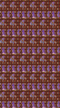 Renkli çizim kalıbı. Raster illüstrasyonu. Çiçek duvar kâğıdı. Kahverengi renkli şirin tekstil. Çiçek arka planı.