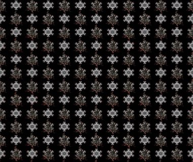 Elle boyanmış suluboya resim çizimleri, çiçekler ve bitkiler. Siyah renkte çiçekler.