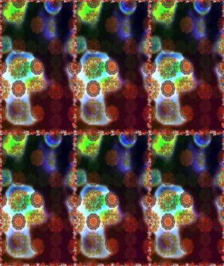 Sevimli çiçek desenli küçük çiçek. Raster resim. Dikişsiz Tony kumaş desen. Moda kumaş deseni.