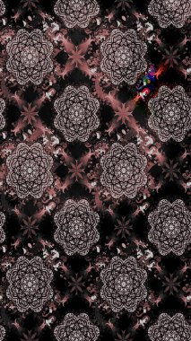 Raster düz çiçek çizim deseni. Hediye ambalaj kağıdı, tebrik kartları, posterler ve pankart tasarımı. Siyah renkte çiçekler.