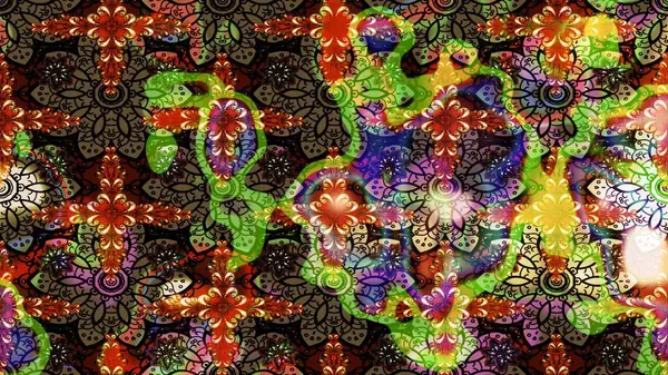 Yumuşak, yaz çiçekli arka plan. Çiçekli karalama şeklinde Raster çiçek deseni. Kahverengi renkte çiçekler.