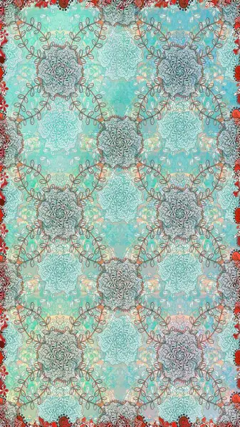 Renkli grunge, koloni çiçekleri ile soyut bir arka plan oluşturur. İşlemeli çiçekli, dikişsiz desen. İzler, kumaş, duvar kağıtları, tekstil için raster dokusu.
