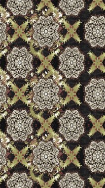 Üzerinde gri renkte karalamalar olan çiçek desenleri çiz. Raster illüstrasyonu.