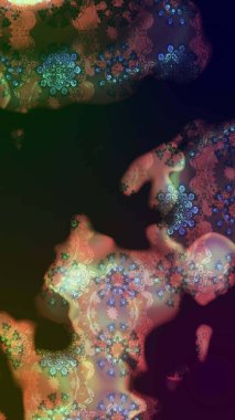 Raster deseni. Çiçekli çiçek deseni, suluboya. Süslü kumaş deseni.