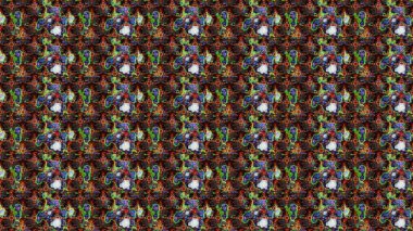 Güzel kumaş deseni. Düz Çiçek Elementleri Tasarımı. Raster Illustrasyon 'daki Çiçek Deseni' nin son moda çizimi. Renkli Yaz Teması çizim şablonu.