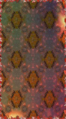 Çiçek deseni. Raster kusursuz. Güzel kumaş deseni. Renkli Bahar Temalı Kusursuz Arkaplan. Düz Çiçek Elementleri Tasarımı.