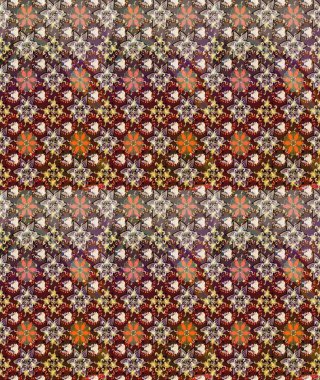 Raster illüstrasyonundaki çiçek desenli çizim. Düz Çiçek Elementleri Tasarımı. Süslü kumaş deseni. Renkli Bahar Teması çizim şablonu.