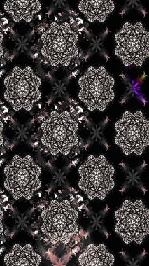 Çiçekli çiçek deseni, suluboya. Siyah renkli çiçekler. Renkli Bahar temalı eskiz kalıbı. Düz Çiçek Elementleri Tasarım Raster illüstrasyonu.