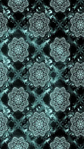 El yapımı çiçek ve bitki koleksiyonu. Raster illüstrasyonu. Robot resim tarzı mavi renkler. Şirin karalamalı çiçek desenli çizim. Raster illüstrasyonu.