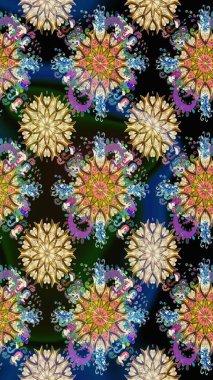 Raster suluboya çiçek deseni, narin çiçekler, bej çiçekler, tebrik kartı şablonu. Güzel kumaş deseni.