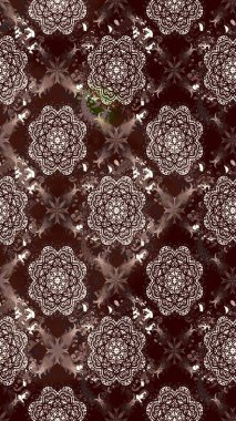 Çiçekli çiçek deseni, suluboya. Raster deseni. Süslü kumaş deseni.