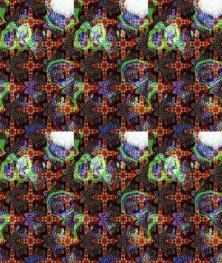 Düz Çiçek Elementleri Tasarımı. Çiçek deseni. Raster güzel kumaş deseni çiziyor. Renkli Bahar Teması çizim şablonu.