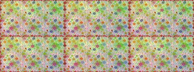 Raster illüstrasyonu. Güzel kumaş deseni. Küçük çiçekteki kusursuz desen. Güzel çiçek arkaplanı..