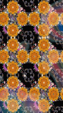 Fantezi çiçekli eskiz deseni, doğal duvar kağıdı, çiçek desenli kıvrım çizimi. Paisley el çizimi elementler. Ev dekoru.