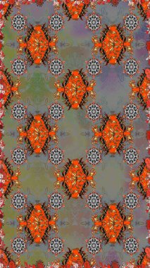 Cute Floral pattern in the small flower. Seamless Tony fabric pattern. Raster illustration. Fashionable fabric pattern.