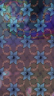 Raster illüstrasyonu. Bahar çiçekleriyle güzel bir çiçek deseni çizmişsin. Güzel kumaş deseni.