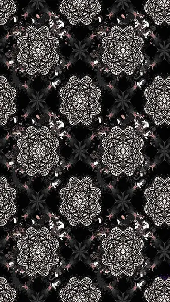 Raster çiçek desenli çiçek deseni, yapraklar, dekoratif elementler, sıçrama, lekeler, el çizimi kontur çizgileri ve Doodle çizim stili, grafik raster çizim çizimi.