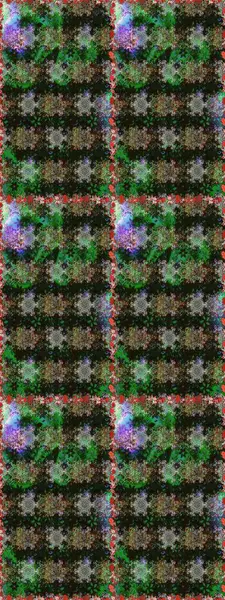 Raster illüstrasyonu. Kusursuz Chichi kumaş deseni. Renkli Bahar Temalı Kusursuz Arkaplan. Çiçek deseni. Düz Çiçek Elementleri Tasarımı.