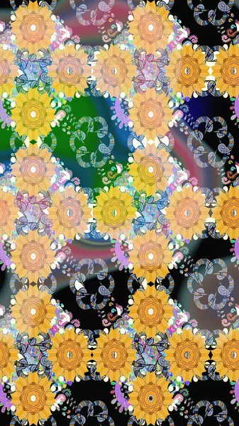 Küçük çiçekteki sevimli çiçek deseni. Bej renkte çiçekler.