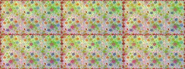 Raster illüstrasyonu. Güzel kumaş deseni. Küçük çiçekteki kusursuz desen. Güzel çiçek arkaplanı..