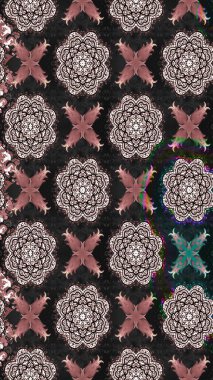 Klasik çiçek desenli. Paketleme, tekstil, duvar kâğıdı için çiçek eskizi. Yumuşak fayans. Raster 'ın taze dokusu. Yumuşak pamuk tasarımı.