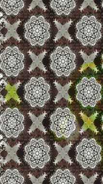 Gri çiçekli eskiz deseni, suluboya çiçek deseni, sevimli çiçek, duvar kağıdı, kart ya da kumaş için fayanslı. Raster - stok.