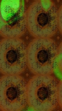 Tekstil tasarımı için geleneksel Raster çiçek buketi kahverengi renkli. Üzerinde gelincikler ve vadi zambakları olan renkli çiçek desenli nakış..